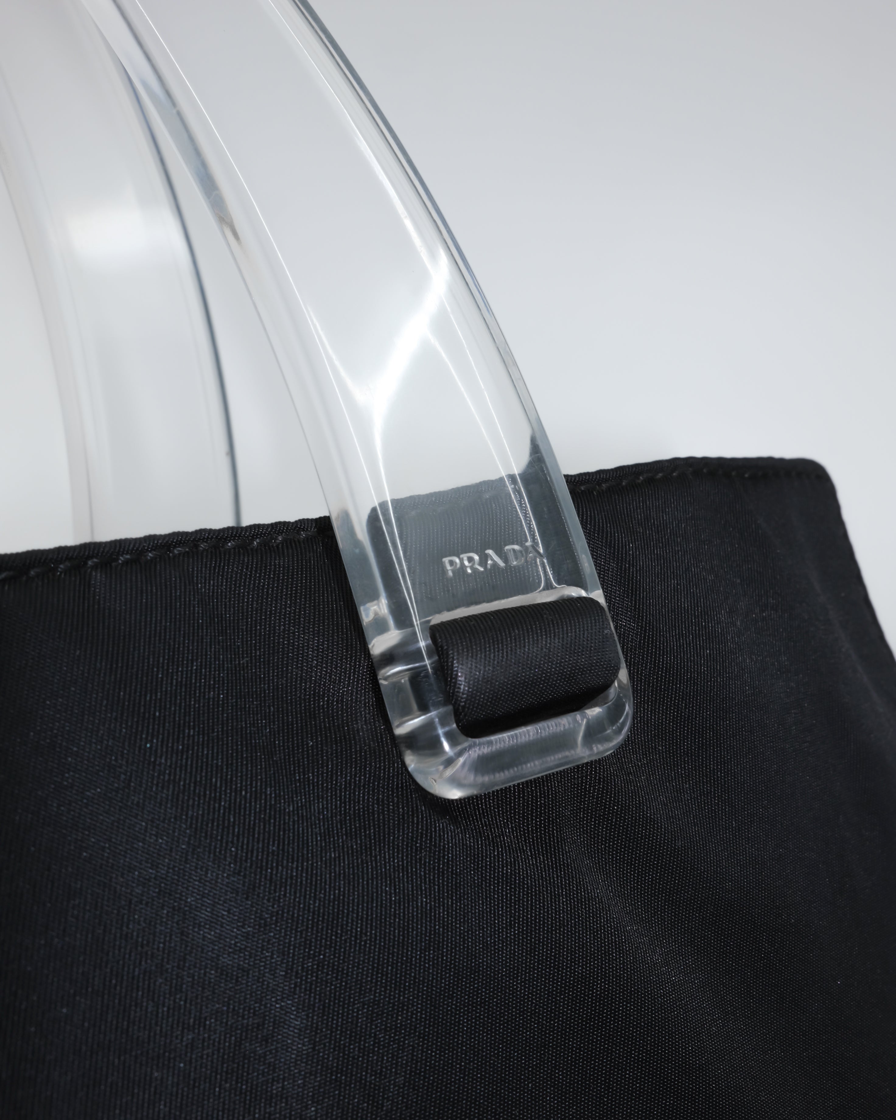 PRADA NYLON ACRYLIC HANDLE BAG
