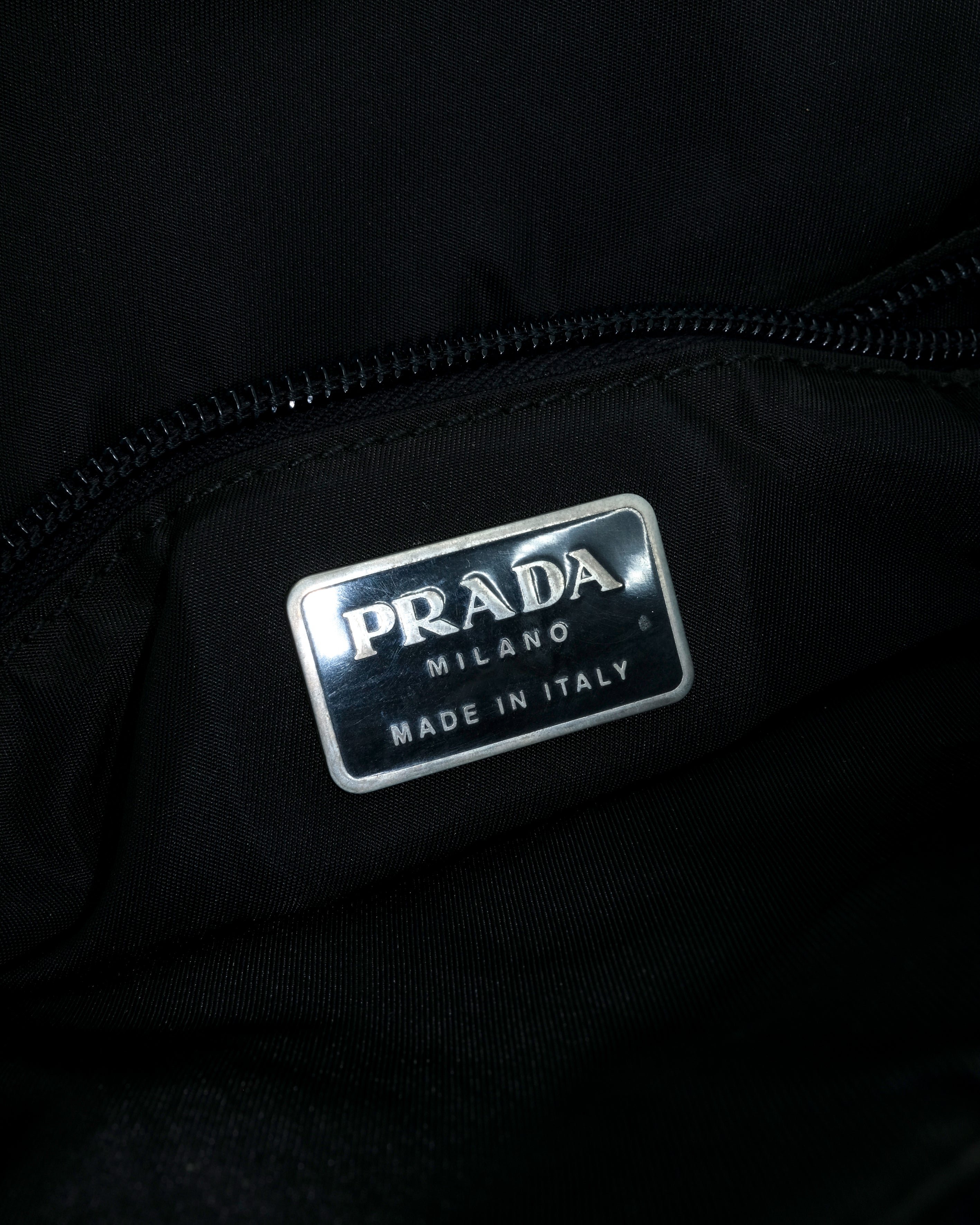 PRADA NYLON ACRYLIC HANDLE BAG
