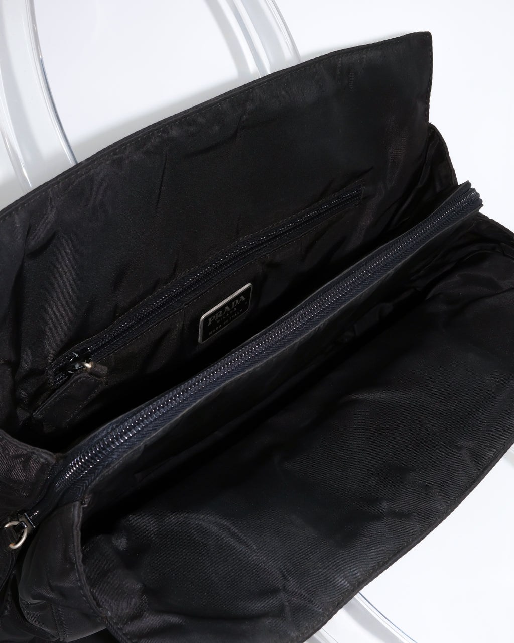 PRADA NYLON ACRYLIC HANDLE BAG