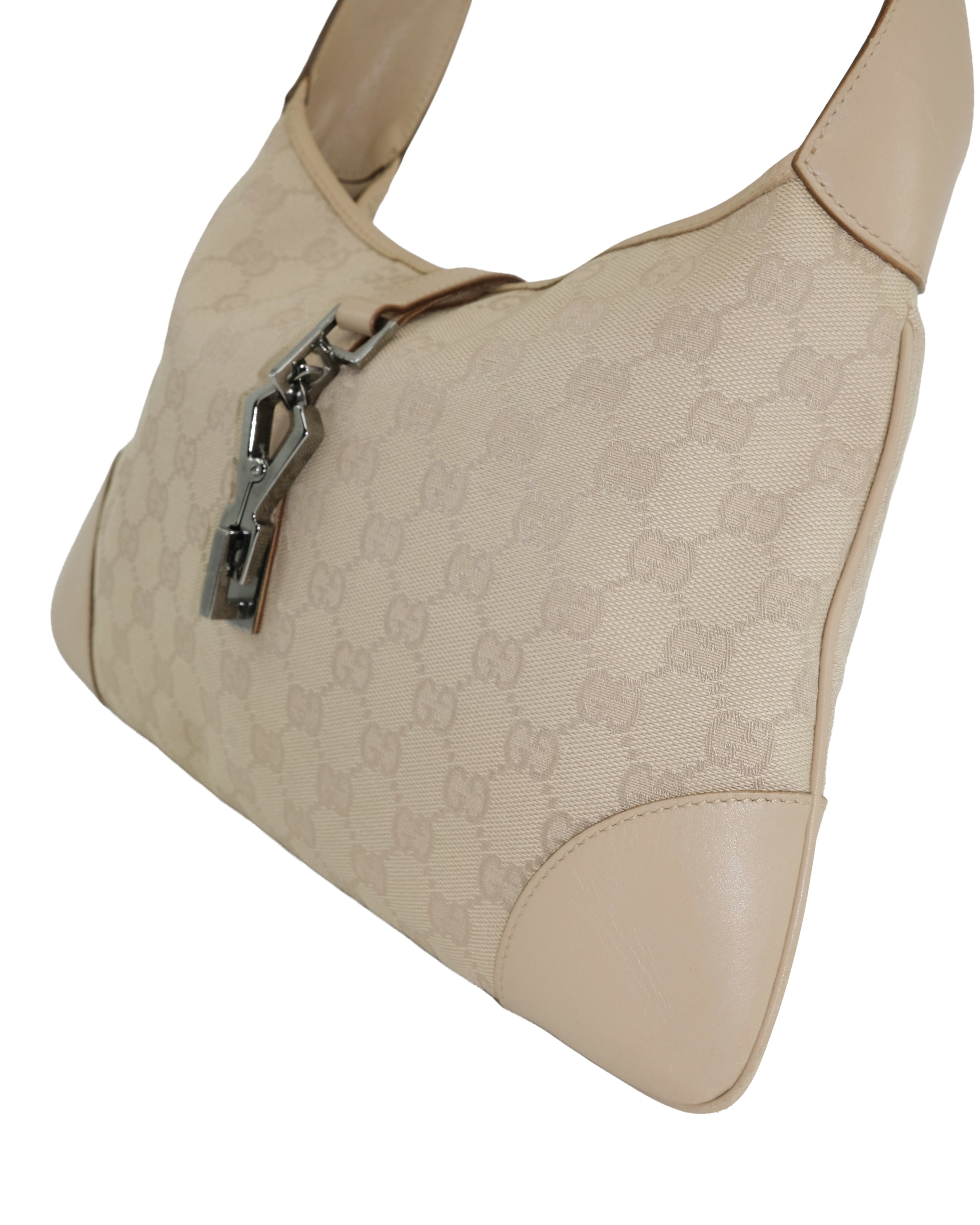 GUCCI JACKIE SHOULDER BAG BEIGE