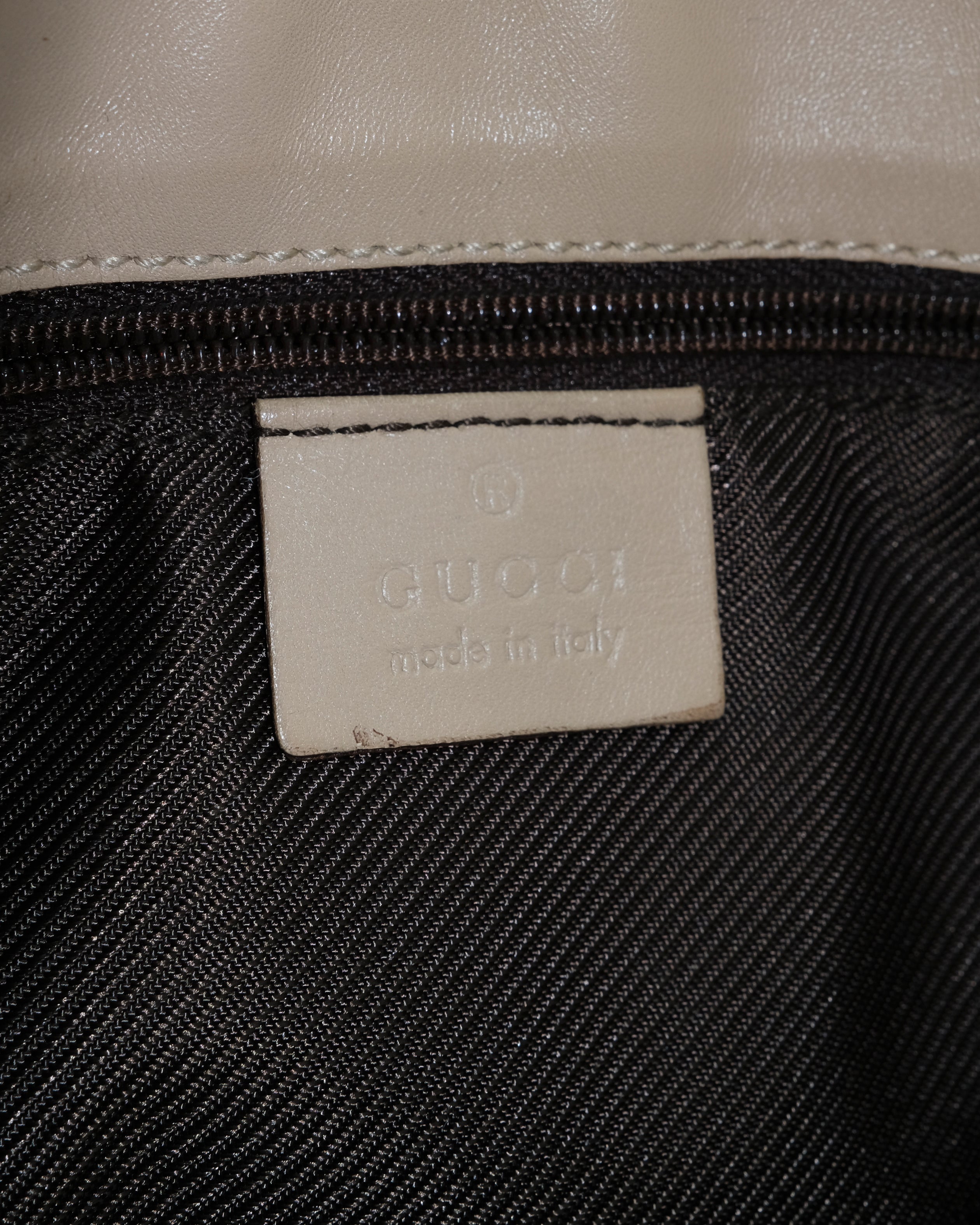 GUCCI JACKIE SHOULDER BAG BEIGE