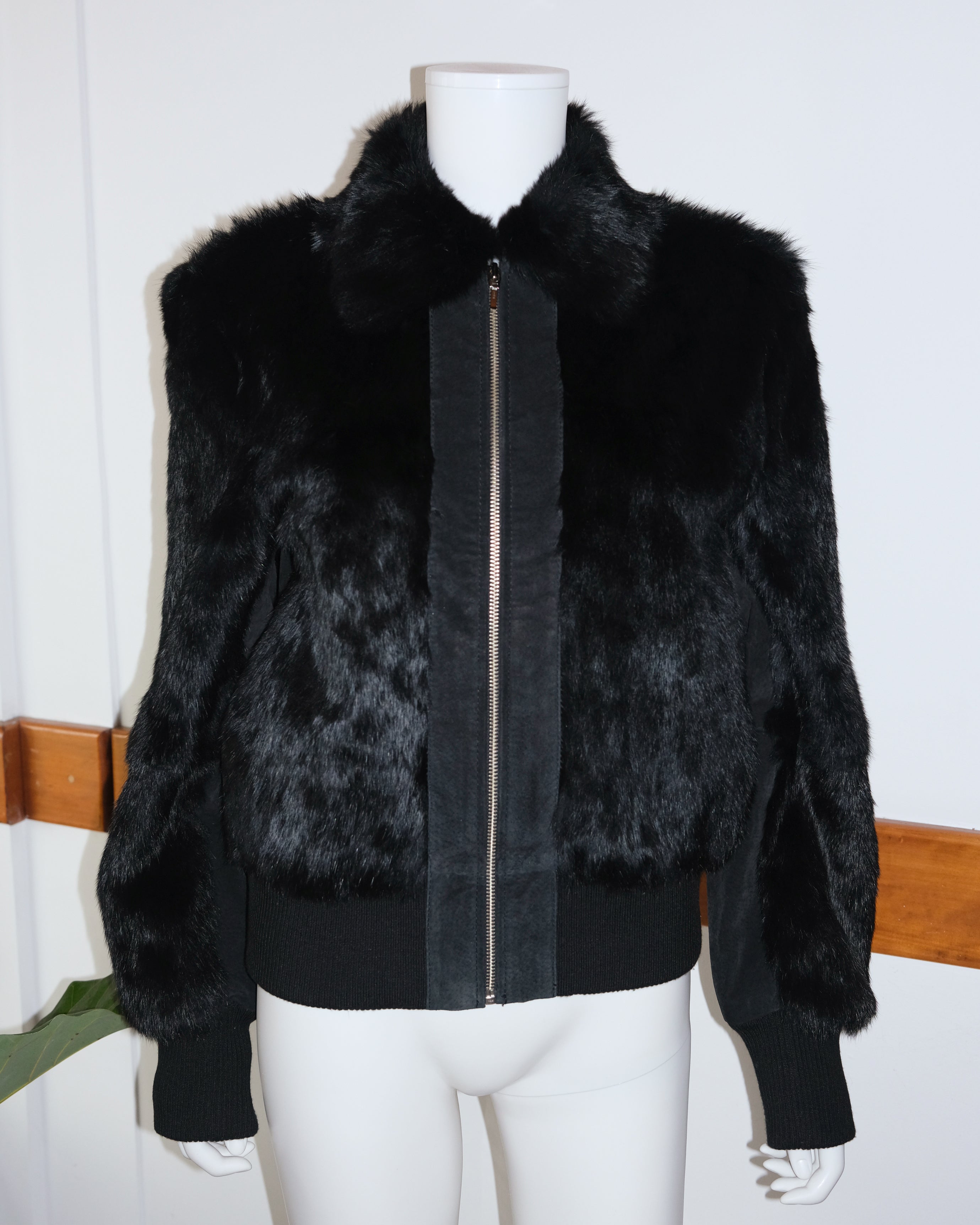 RABBIT FUR MIXIT JACKET (M