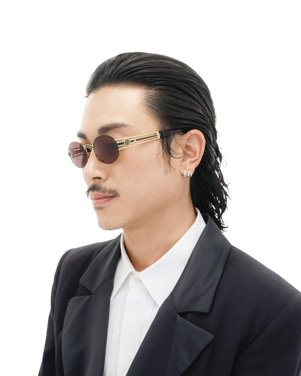 FENDI GOLD METAL FRAME SUNGLASSES