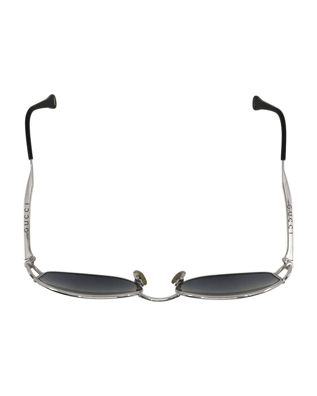 GUCCI SILVER METAL FRAME SUNGLASSES