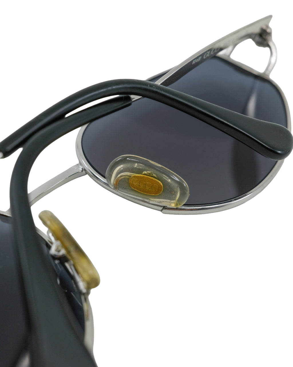 GUCCI SILVER METAL FRAME SUNGLASSES