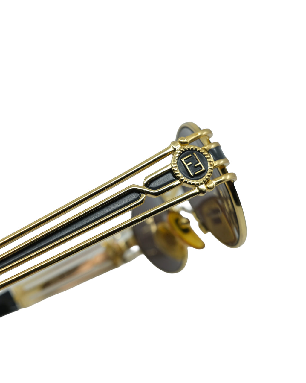 FENDI GOLD METAL FRAME SUNGLASSES