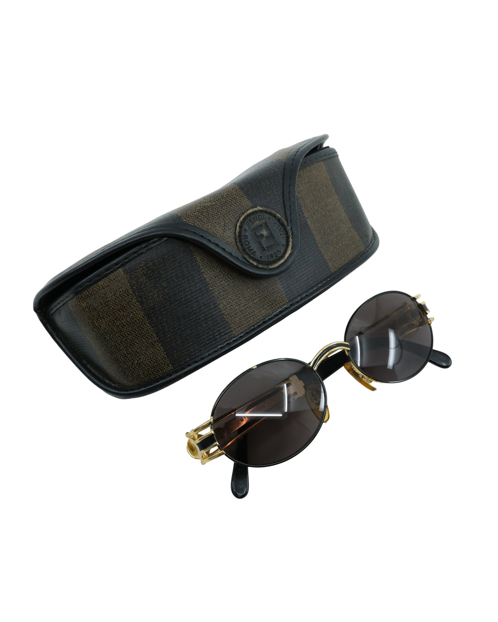 FENDI GOLD METAL FRAME SUNGLASSES