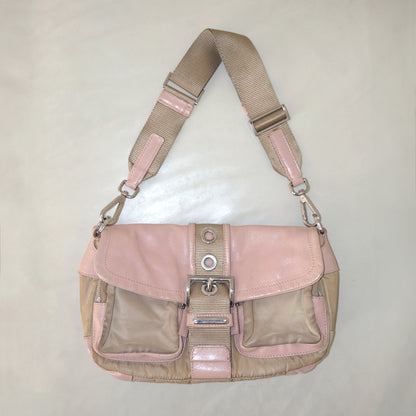 Prada nylon & leather shoulder bag