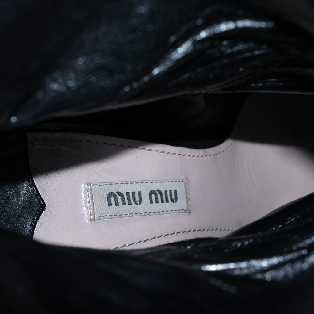 Miu Miu suede leather boots (38)