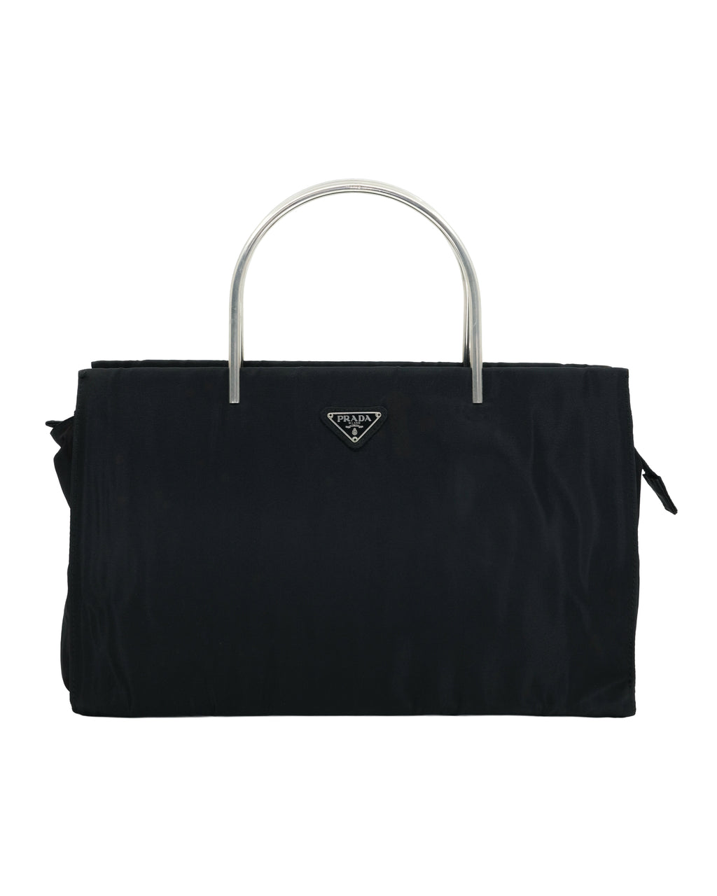 PRADA 1997 METAL HANDLE BAG