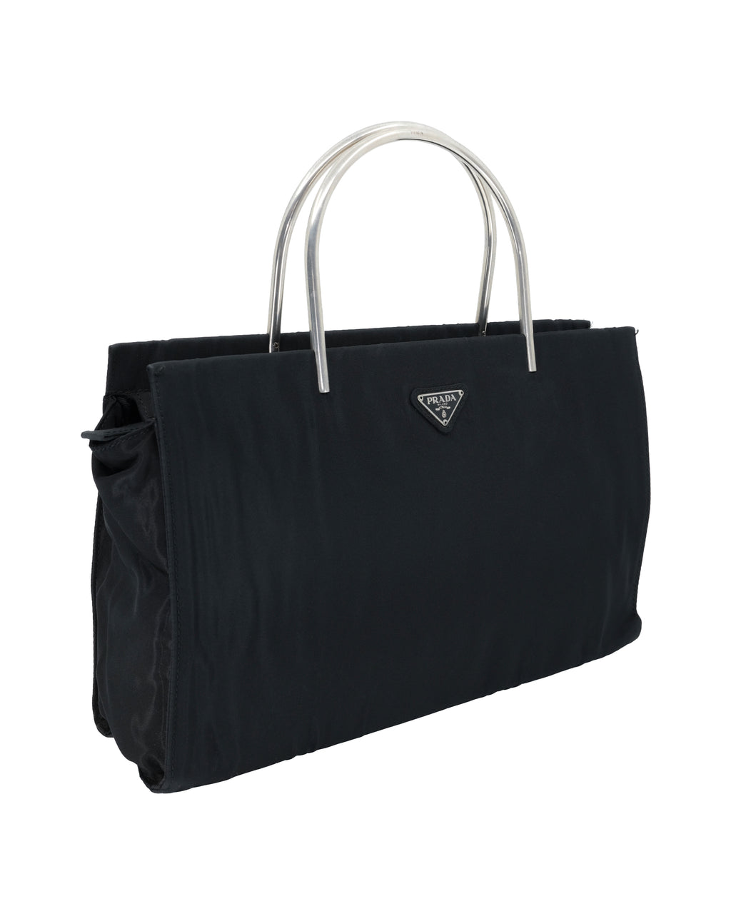 PRADA 1997 METAL HANDLE BAG