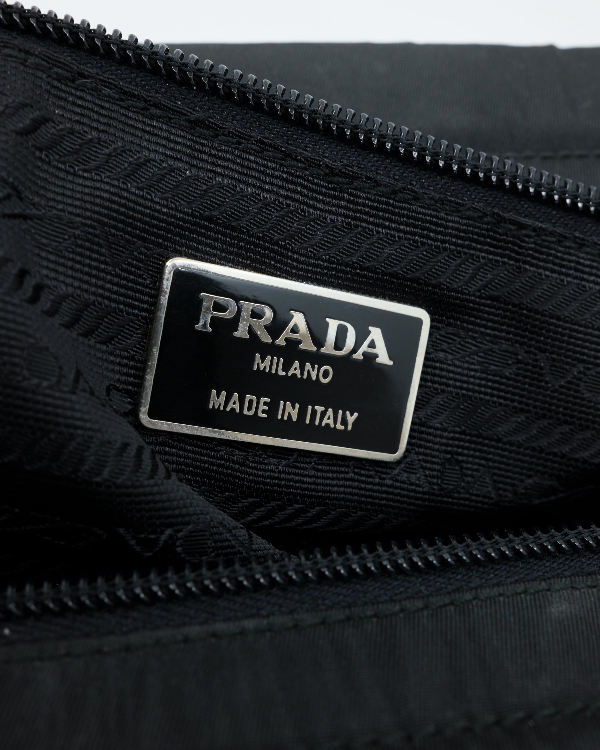 PRADA 1997 METAL HANDLE BAG