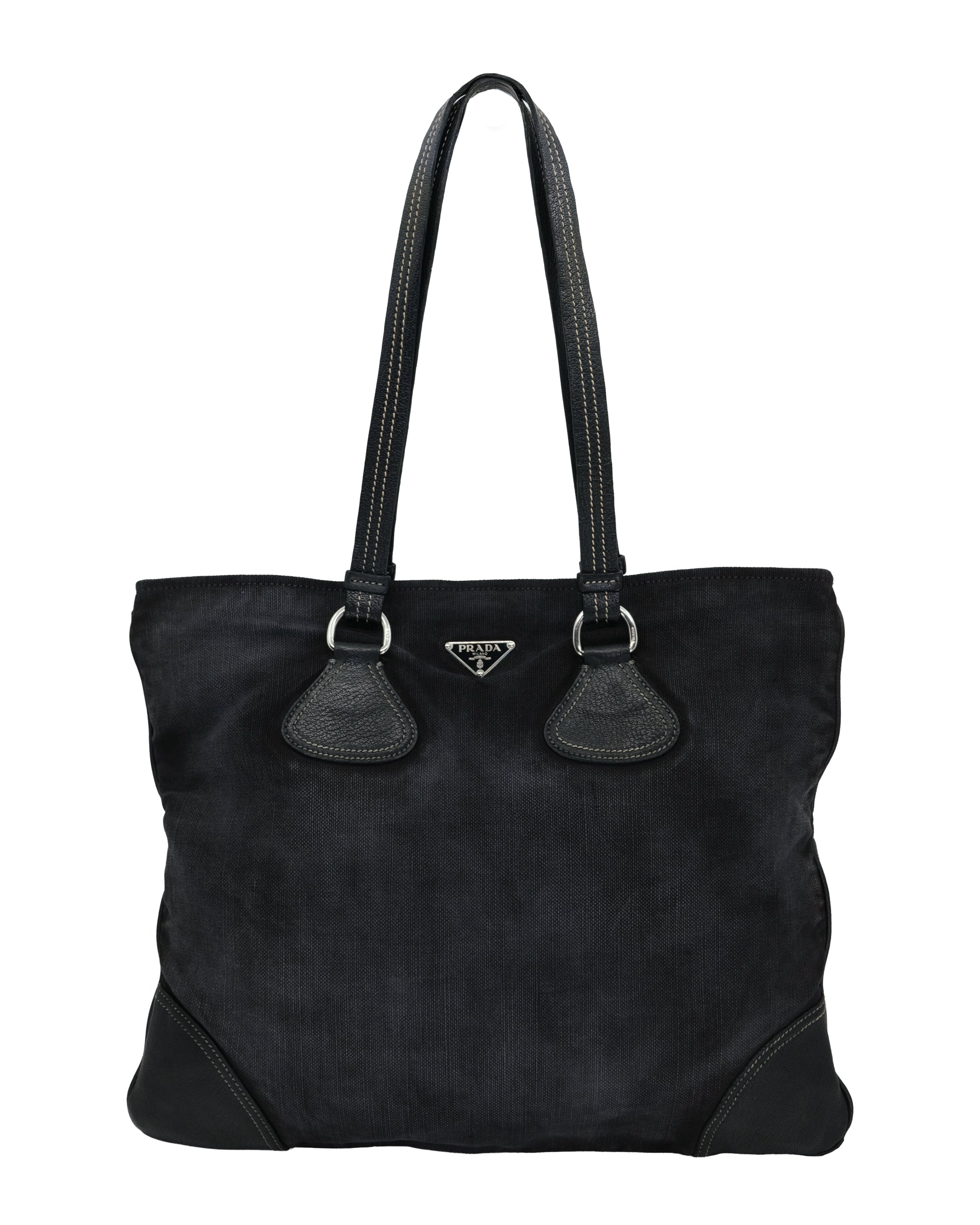 PRADA DENIM WASHED BAG