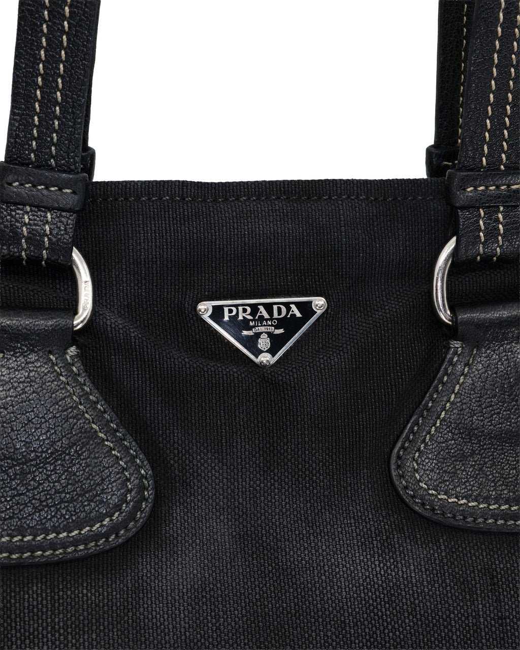 PRADA DENIM WASHED BAG