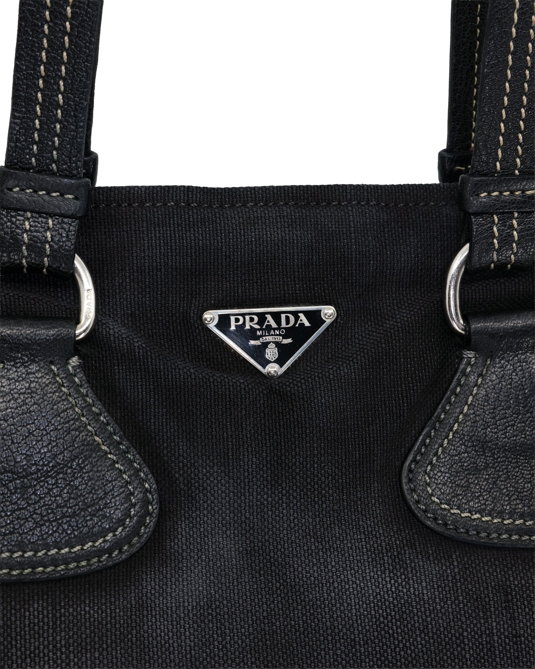 PRADA DENIM WASHED BAG