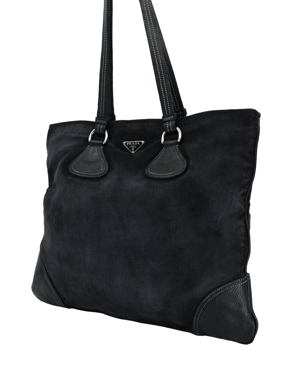 PRADA DENIM WASHED BAG