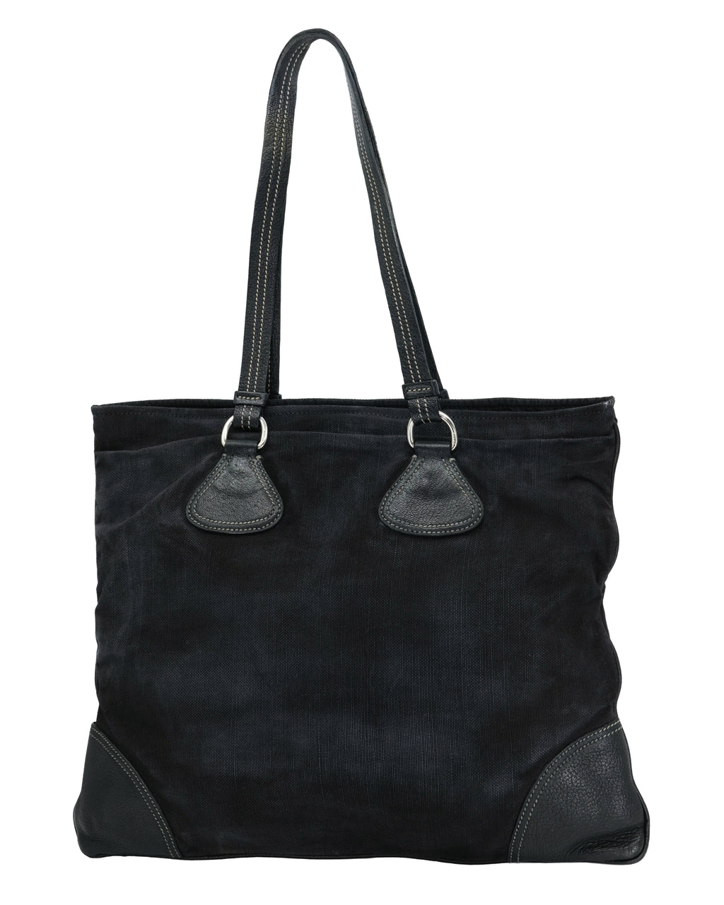 PRADA DENIM WASHED BAG