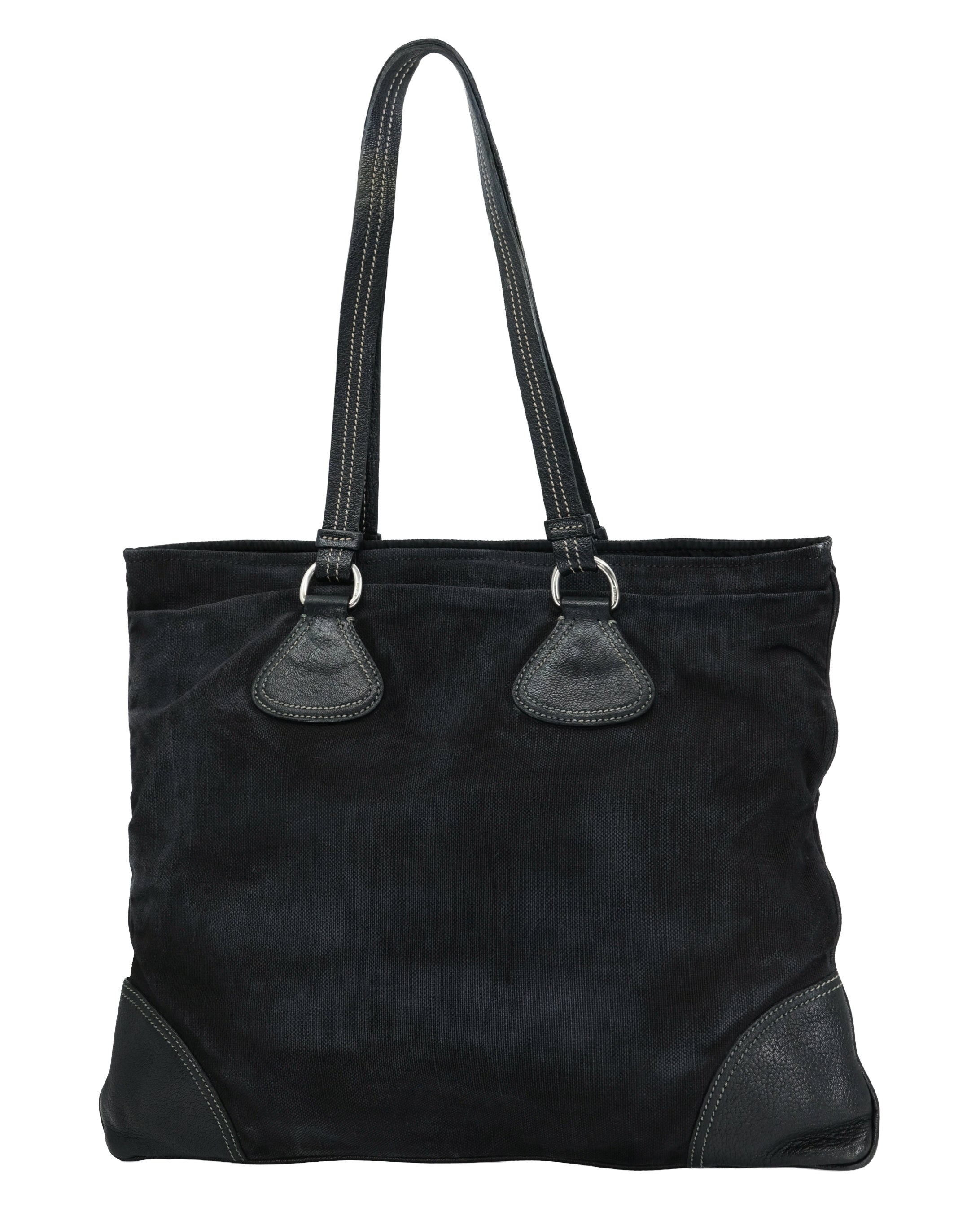 PRADA DENIM WASHED BAG