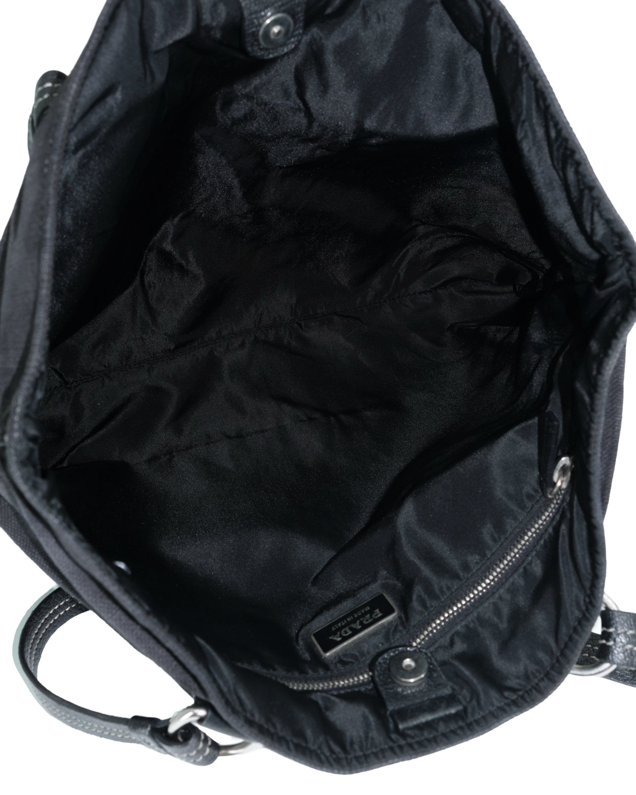 PRADA DENIM WASHED BAG