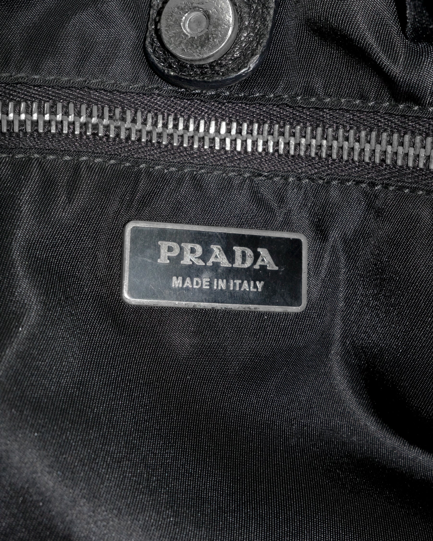 PRADA DENIM WASHED BAG