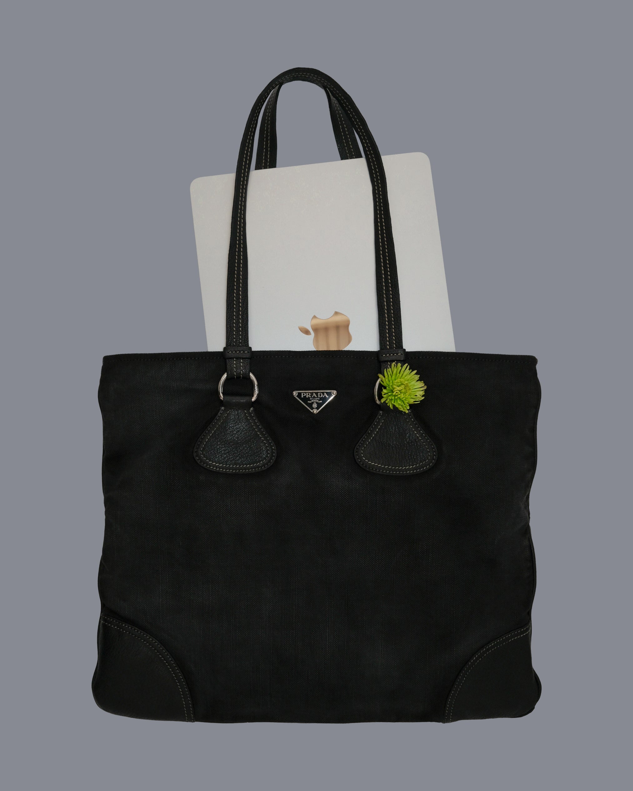 PRADA DENIM WASHED BAG
