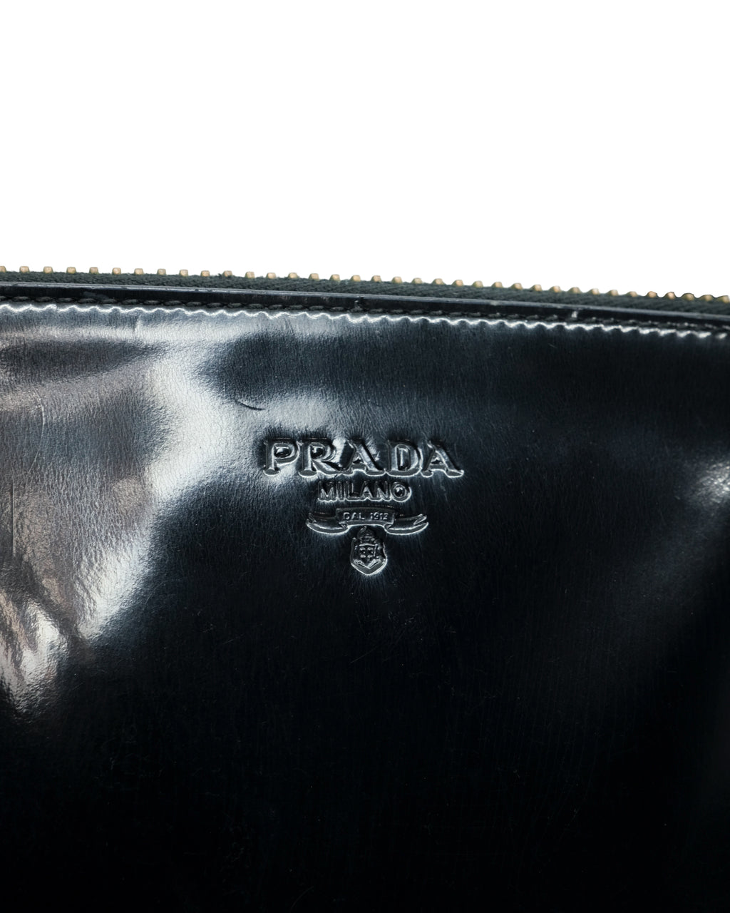 PRADA PATENT LEATHER SHOULDER BAG
