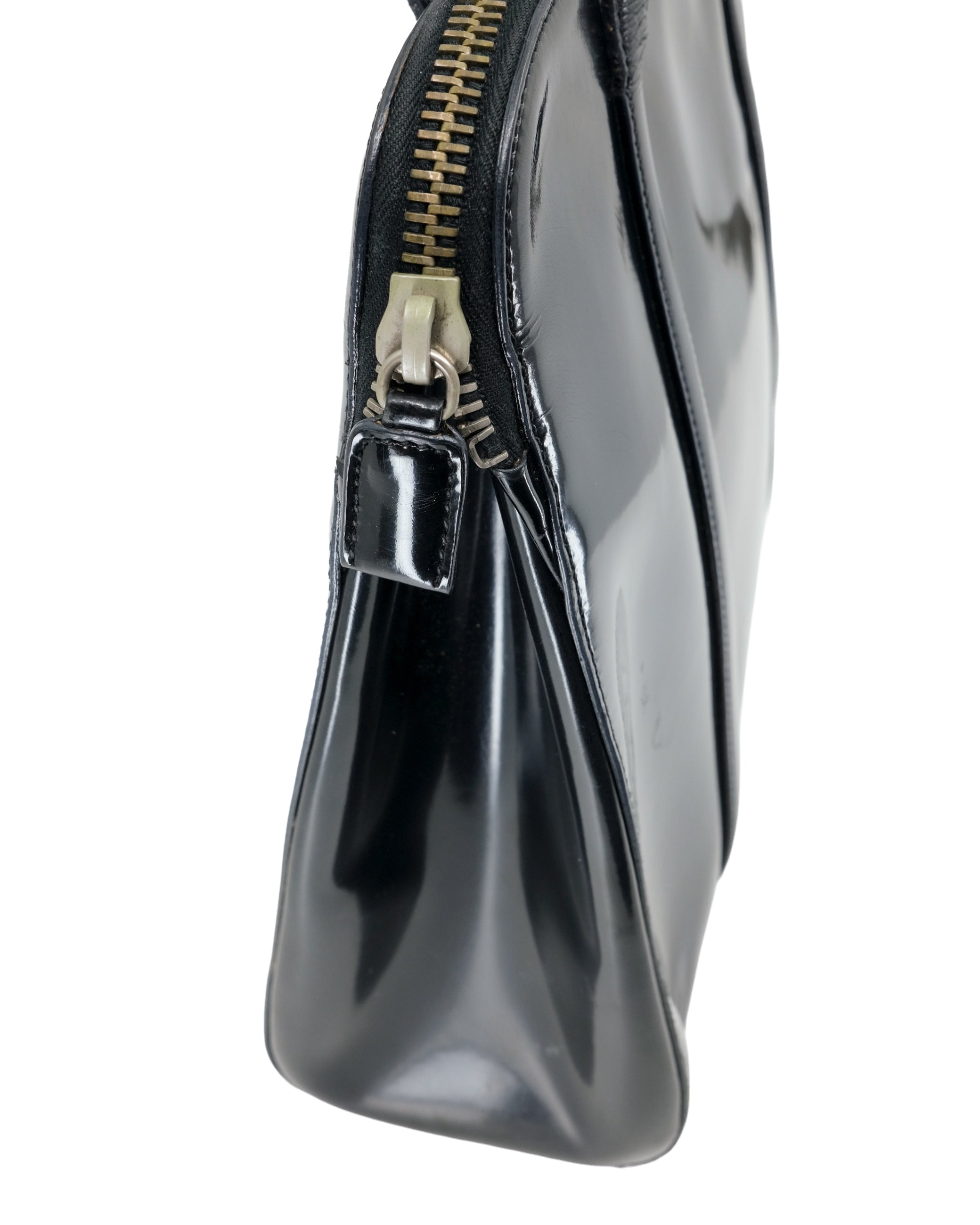 PRADA PATENT LEATHER SHOULDER BAG