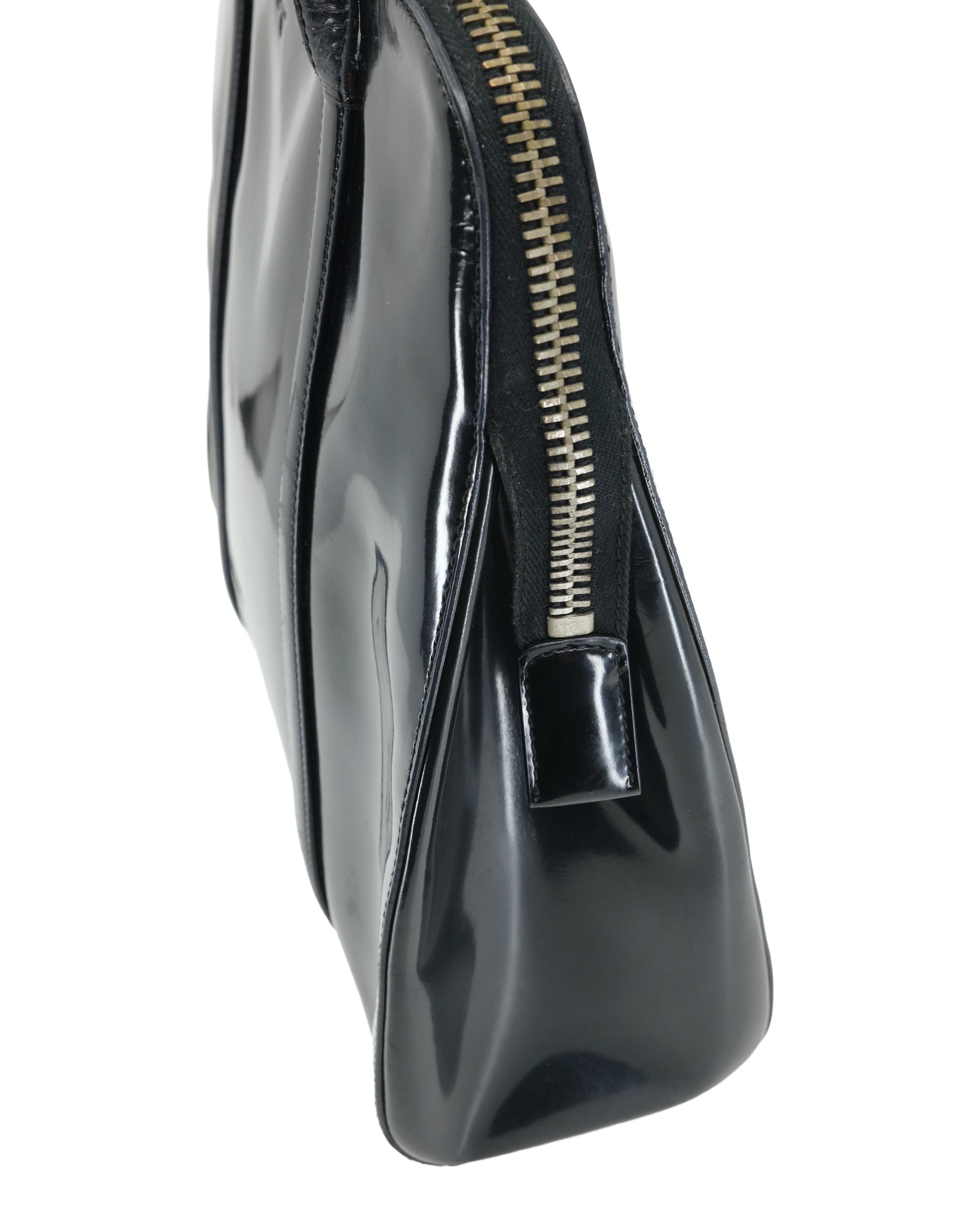 PRADA PATENT LEATHER SHOULDER BAG