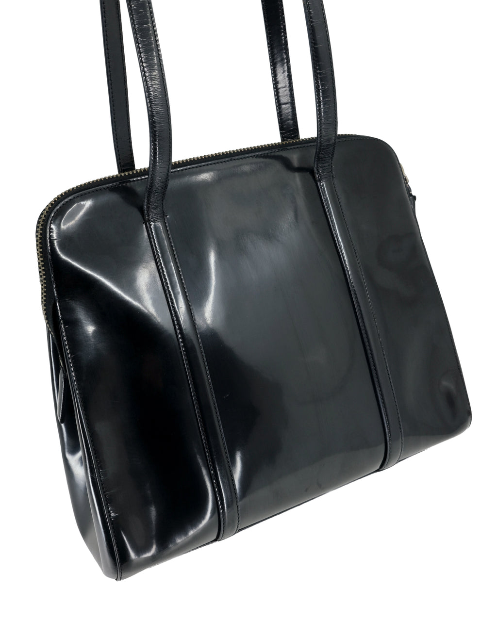 PRADA PATENT LEATHER SHOULDER BAG