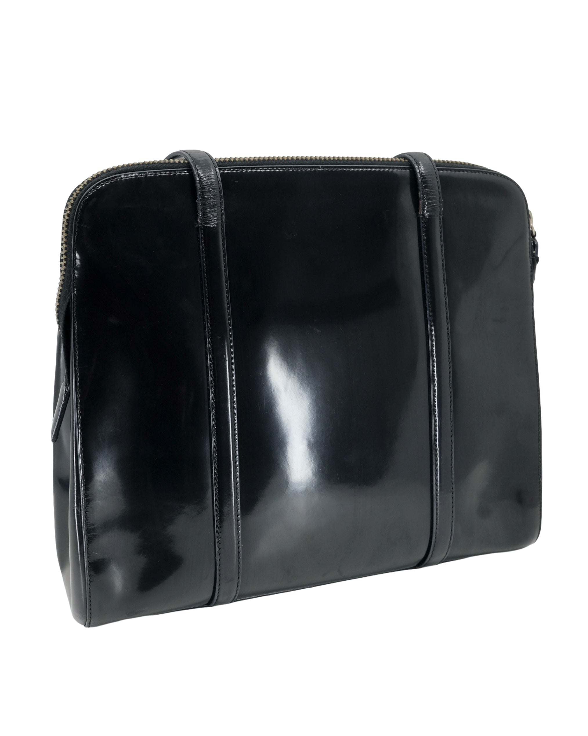 PRADA PATENT LEATHER SHOULDER BAG