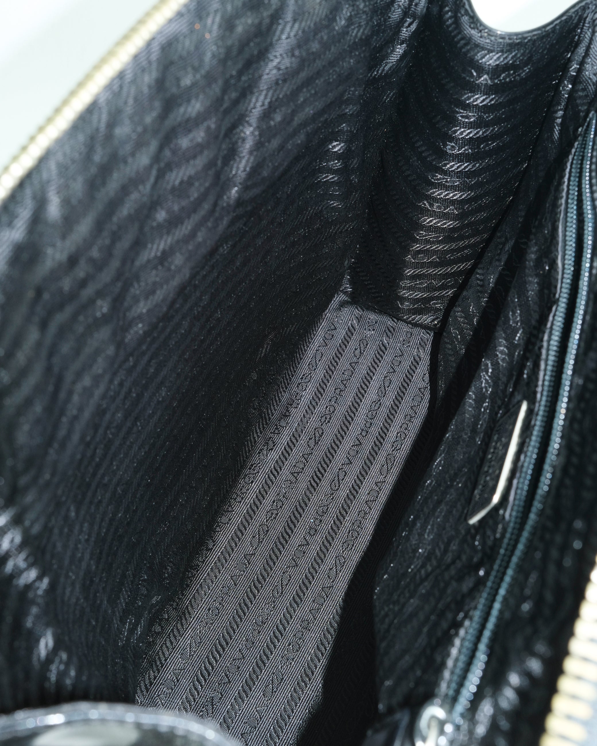 PRADA PATENT LEATHER SHOULDER BAG