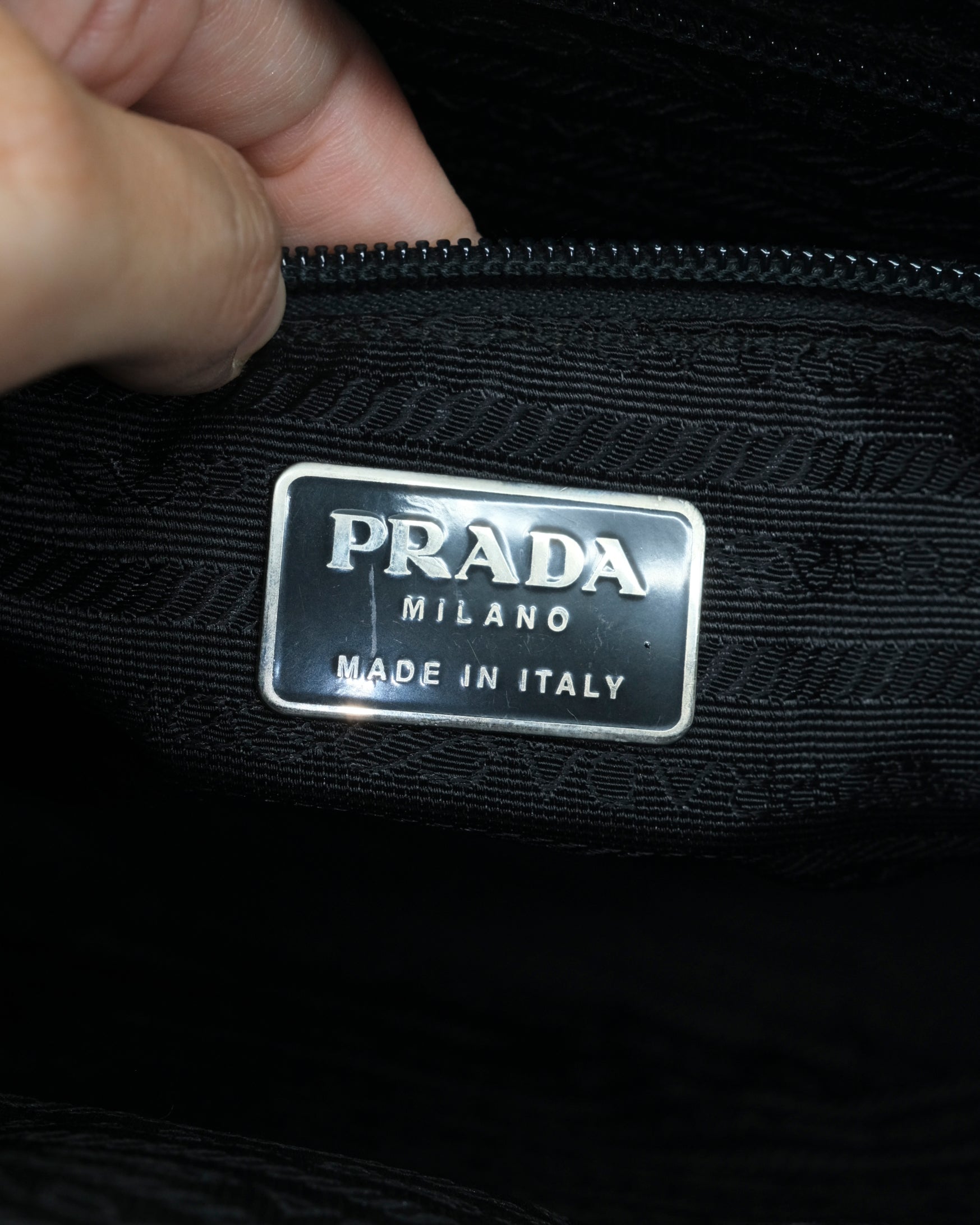 PRADA PATENT LEATHER SHOULDER BAG