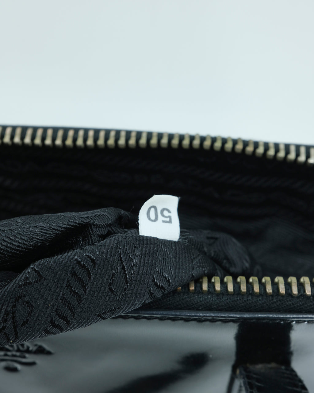 PRADA PATENT LEATHER SHOULDER BAG