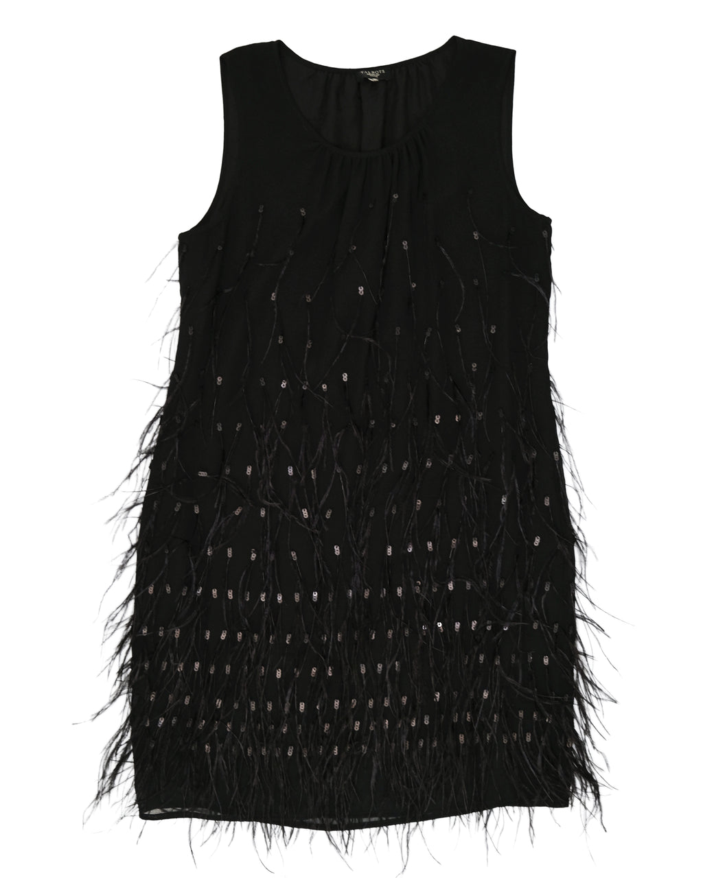 TALBOTS FEATHER DRESS (S)