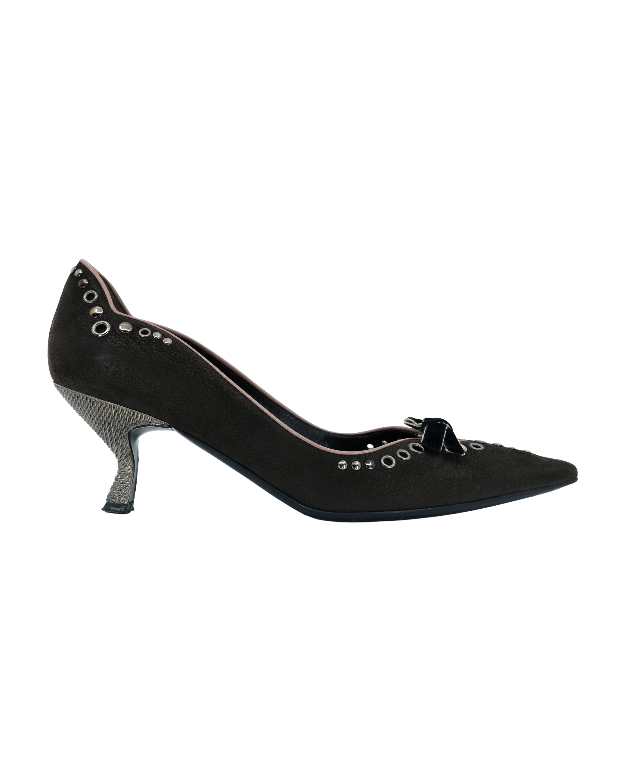 PRADA KITTEN HEELS 38.5EU 8US
