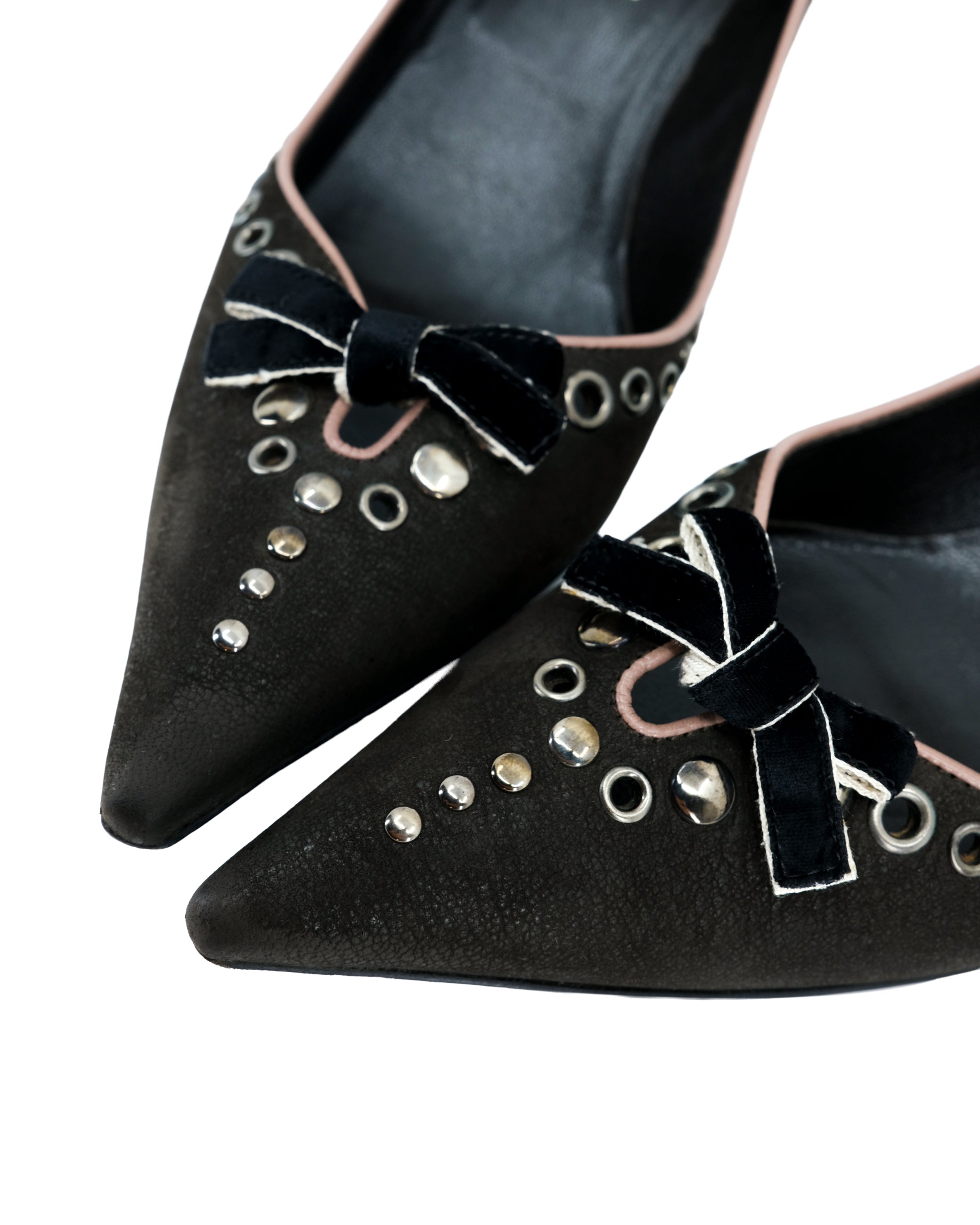 PRADA KITTEN HEELS 38.5EU 8US