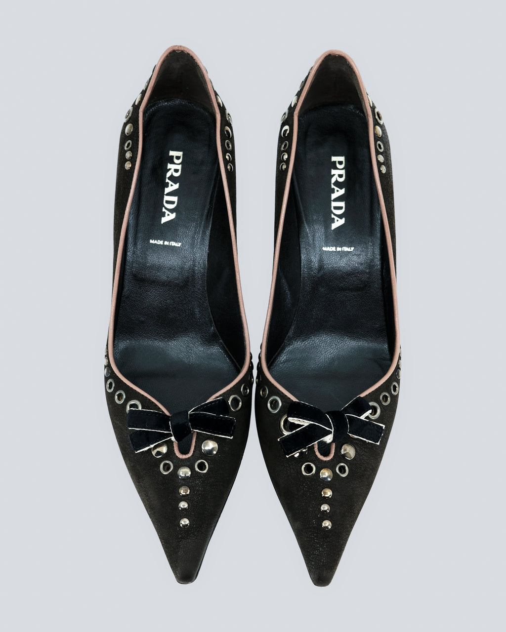 PRADA KITTEN HEELS 38.5EU 8US