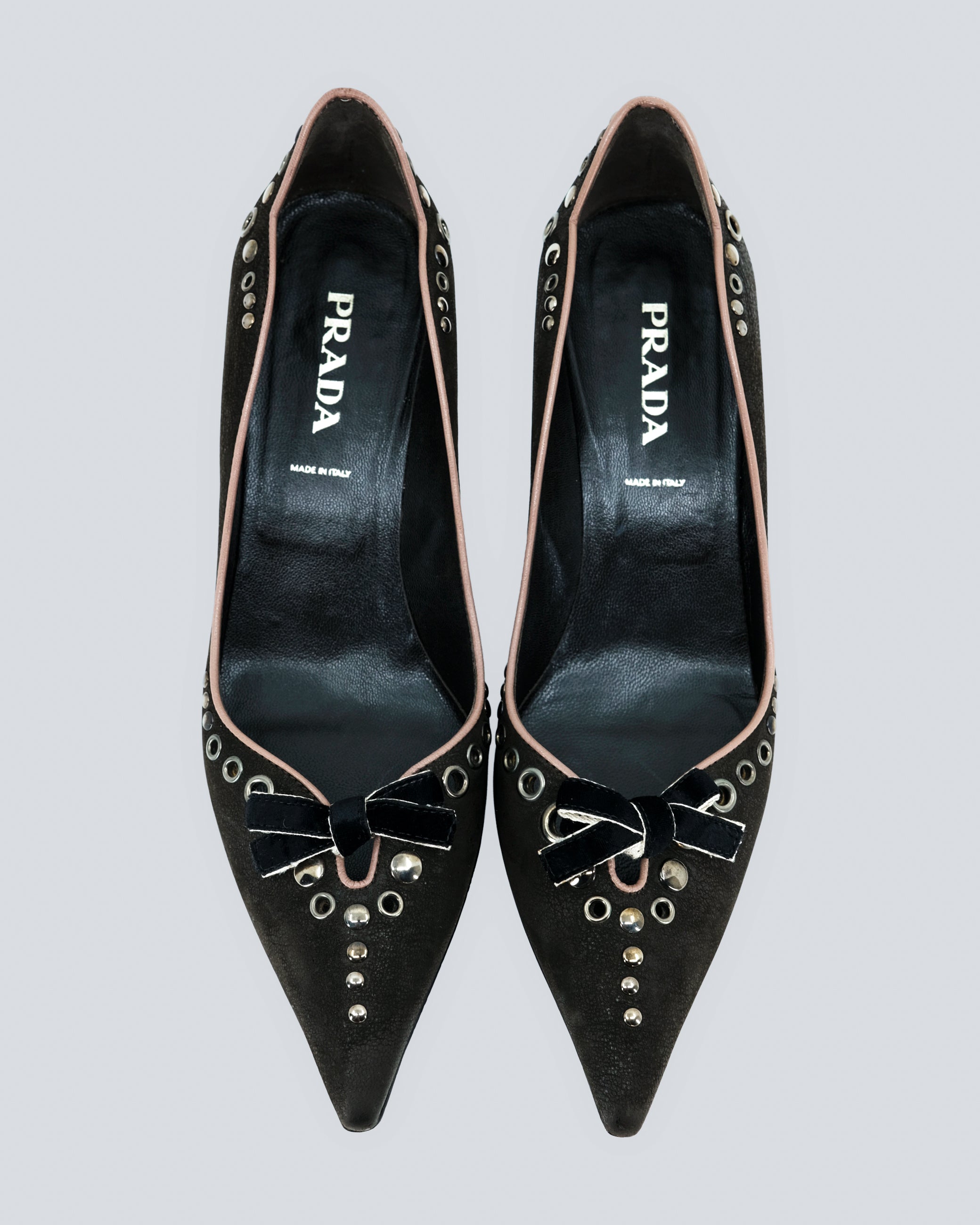 PRADA KITTEN HEELS 38.5EU 8US