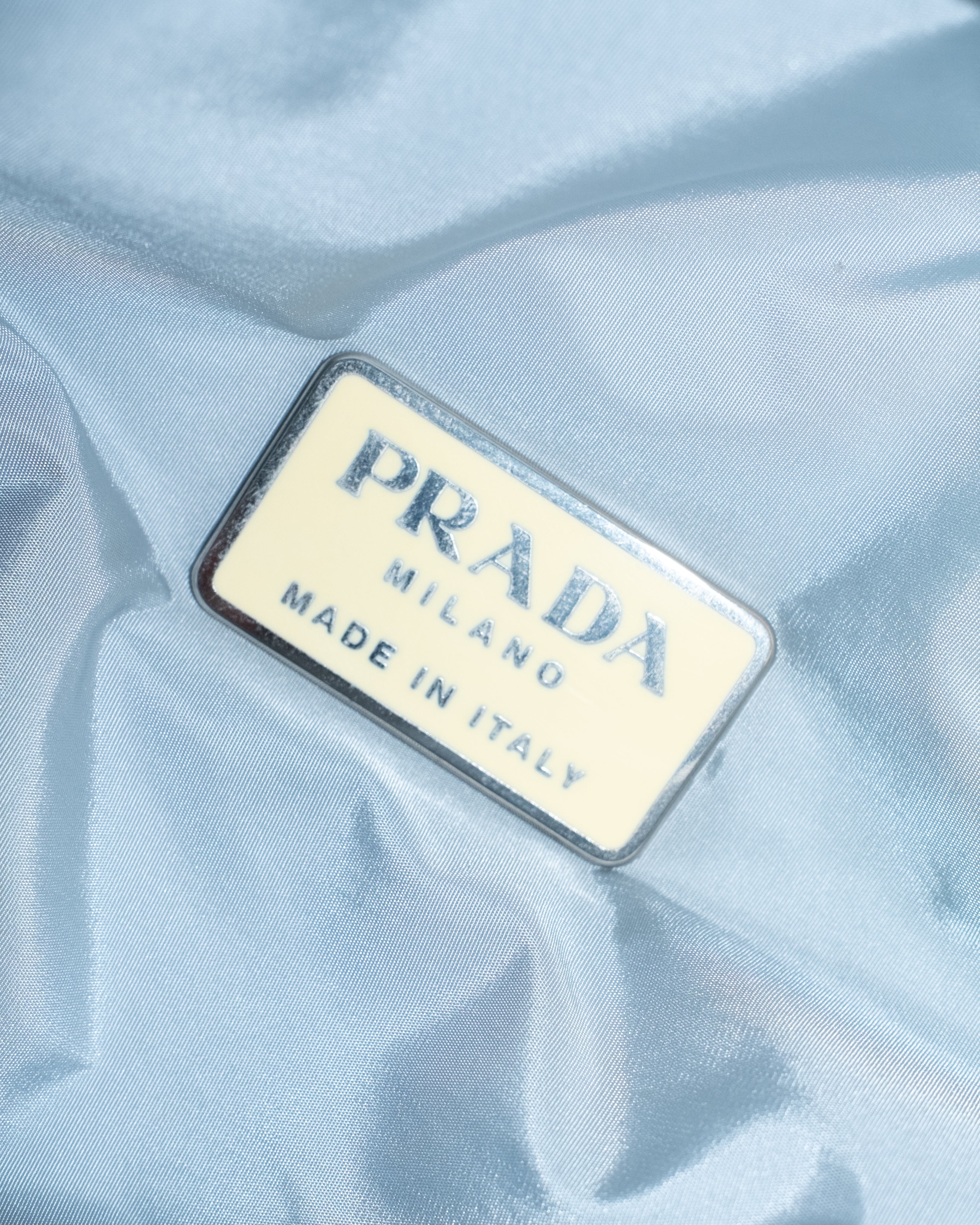1999 PRADA BACKPACK LIGHT BLUE