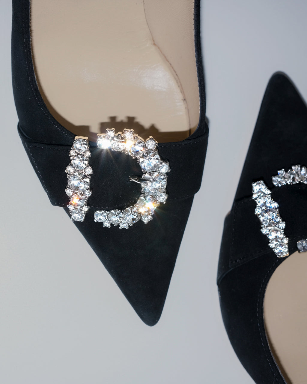 JIMMY CHOO CHERI CRYSTAL-BUCKLE PUMPS 38