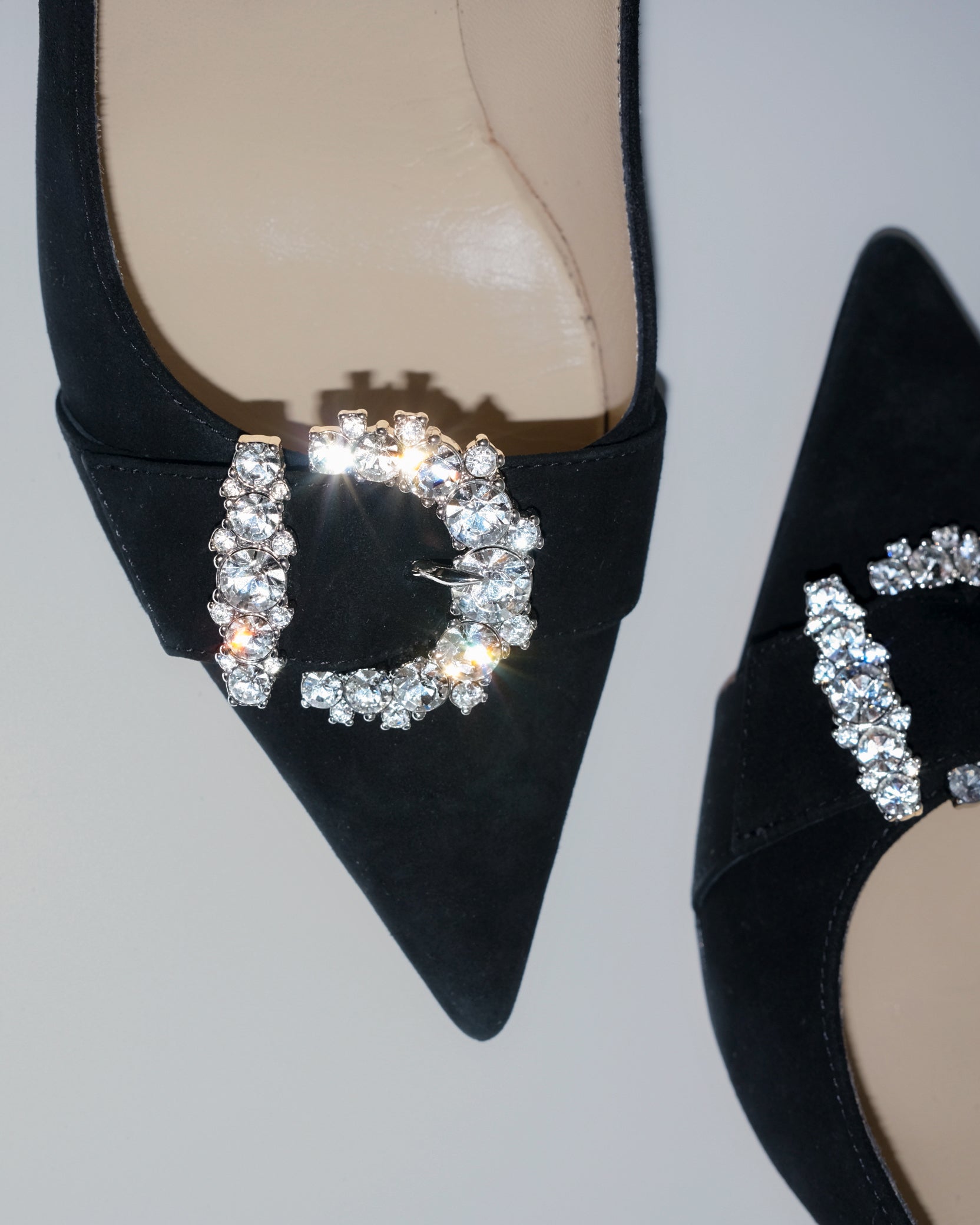 JIMMY CHOO CHERI CRYSTAL-BUCKLE PUMPS 38