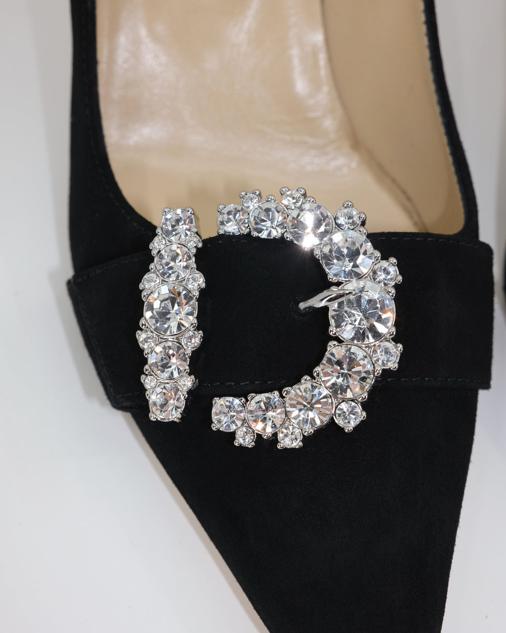JIMMY CHOO CHERI CRYSTAL-BUCKLE PUMPS 38