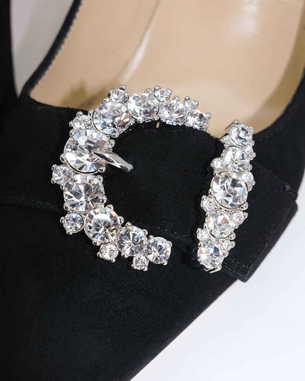JIMMY CHOO CHERI CRYSTAL-BUCKLE PUMPS 38