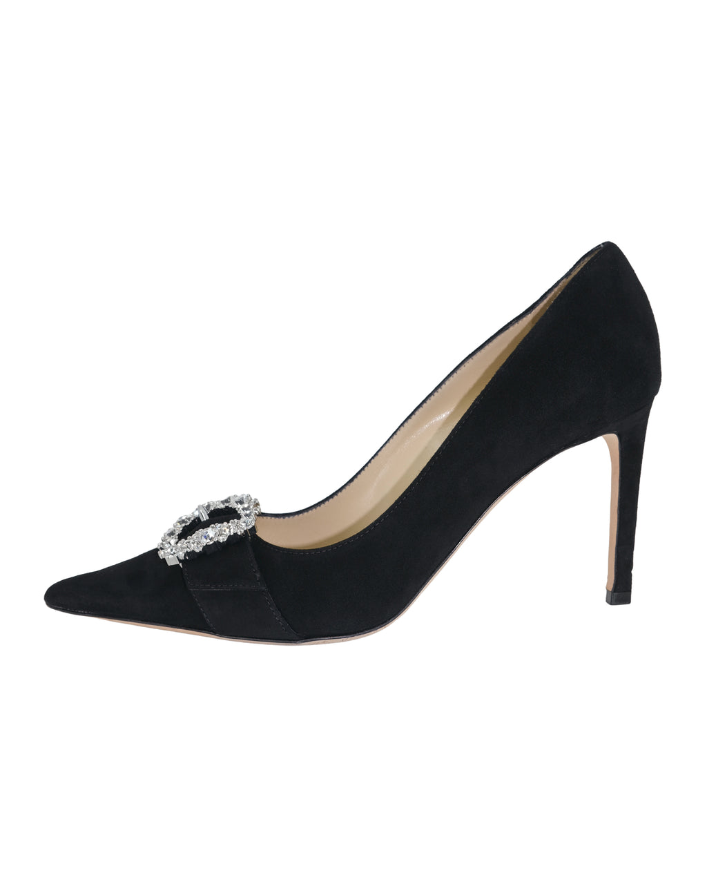 JIMMY CHOO CHERI CRYSTAL-BUCKLE PUMPS 38