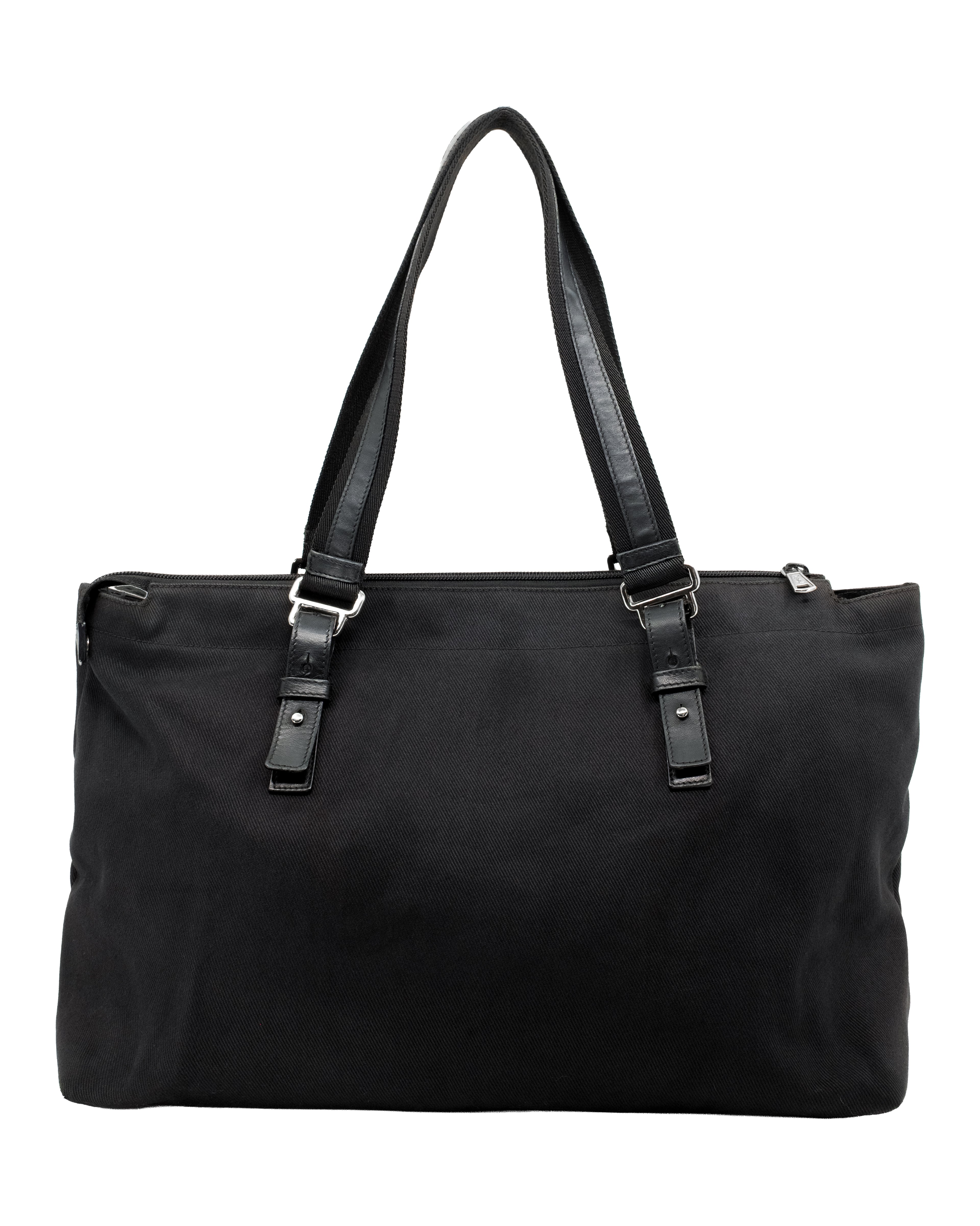 YVES SAINT LAURENT CANVAS SHOULDER BAG