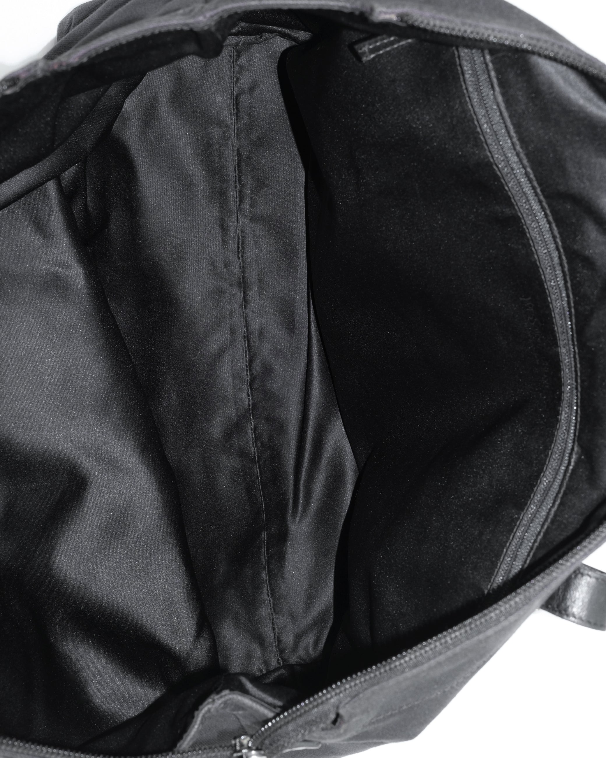 YVES SAINT LAURENT CANVAS SHOULDER BAG