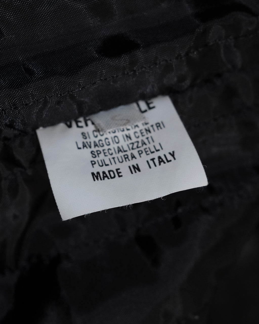 ITALY FUR LEATHER JACKET S