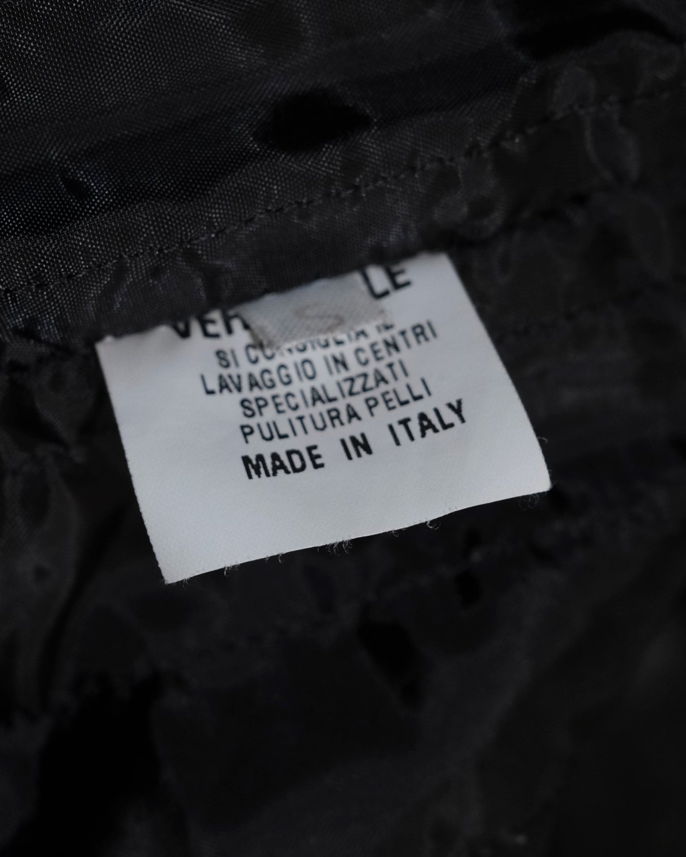 ITALY FUR LEATHER JACKET S