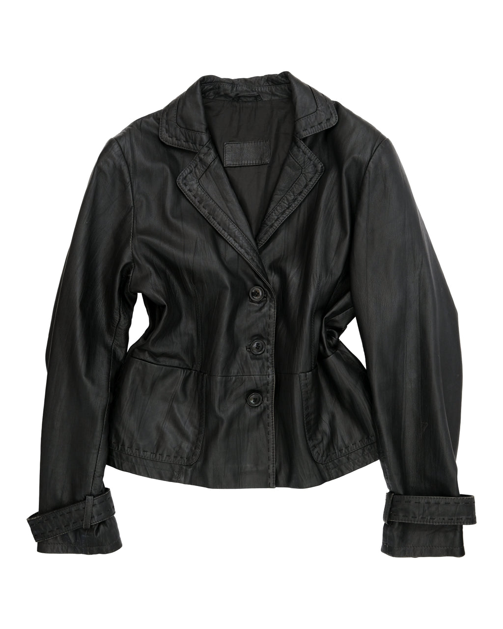 VINTAGE LEATHER JACKET (S/M)