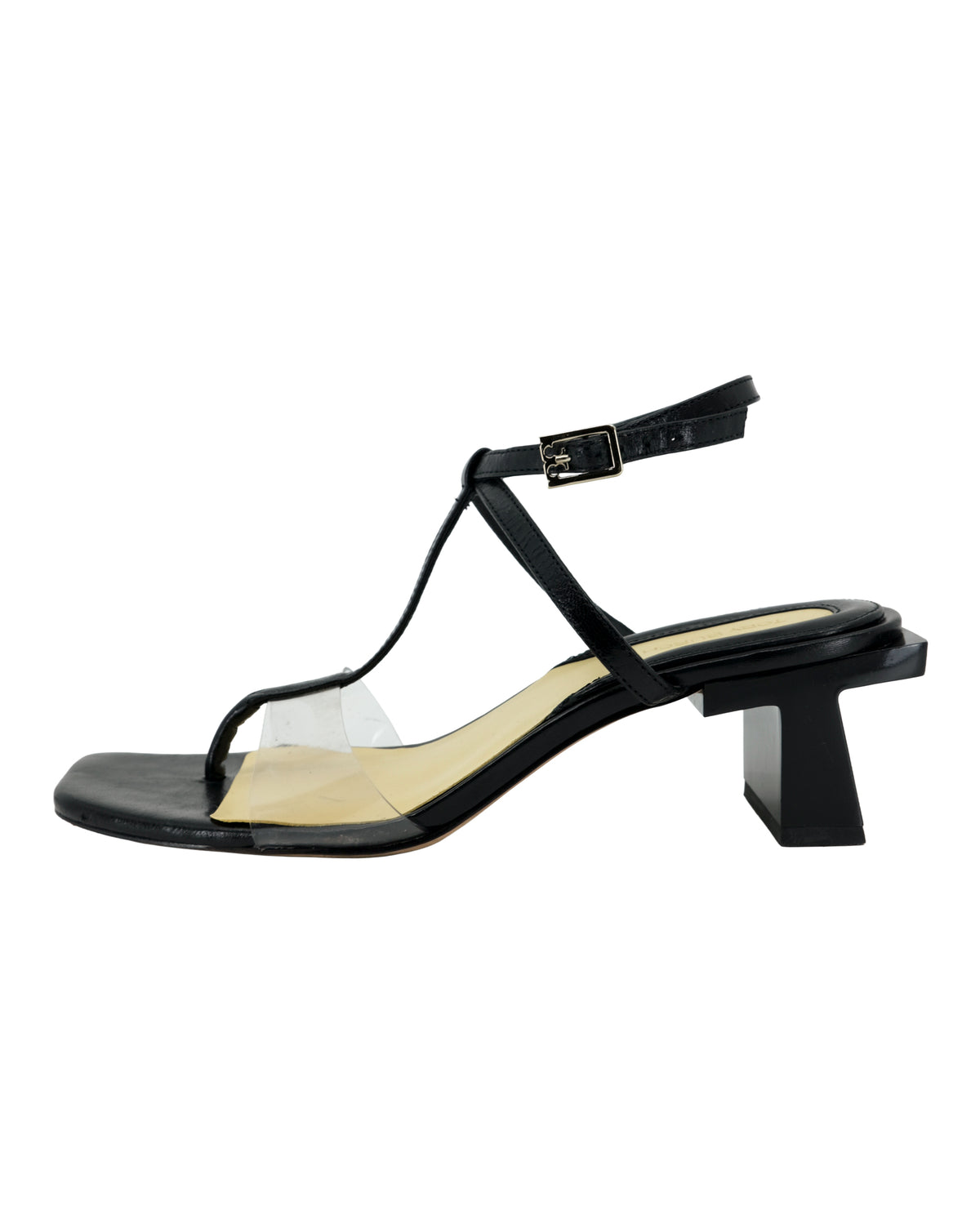 TORY BURCH BLOCK T HEEL STRAPPY SANDALS 8US